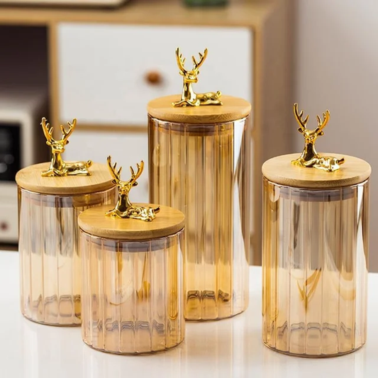 Luxury Sealed Glass Jar (3pcs)
