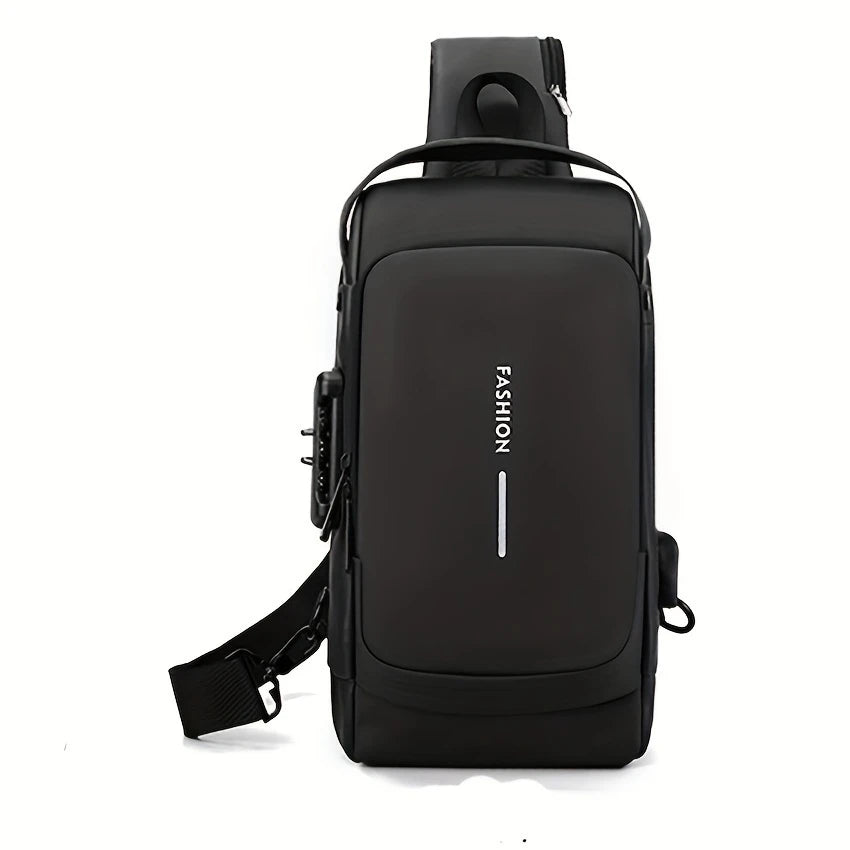“Smart Umrah Bag – Anti-Theft Design with USB Charging Port for Safe Travel”