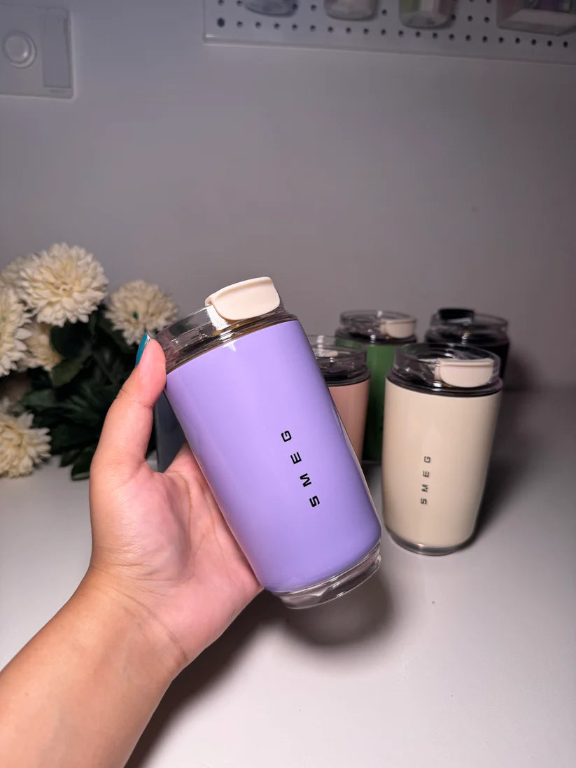 Smeg 240ml Hot & Cold Tumbler Glass (Lavender)