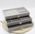 Side view of jewelry box showing compact design