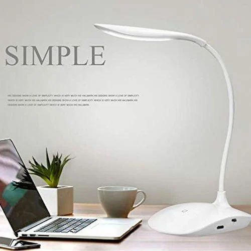 Foldable LED Desk Lamp Dimmable Touch Table Lamp USB Powered Table Light Night Light Touch Dimming Portable Study Room Lamp