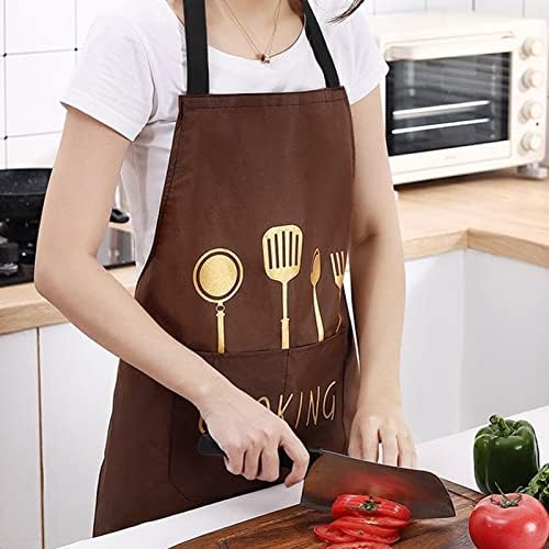 Kitchen Apron Waterproof Hand-Wiping With Pocket