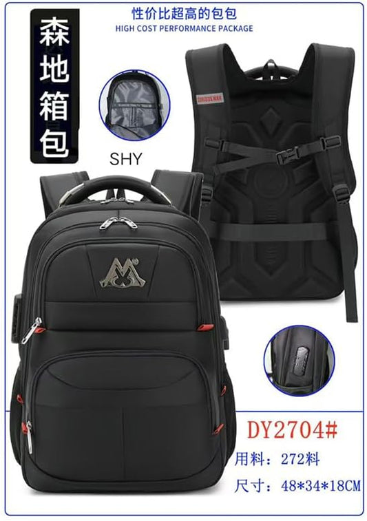 Curious Man Laptop Backpack Model RS1 DY-2704 - Black