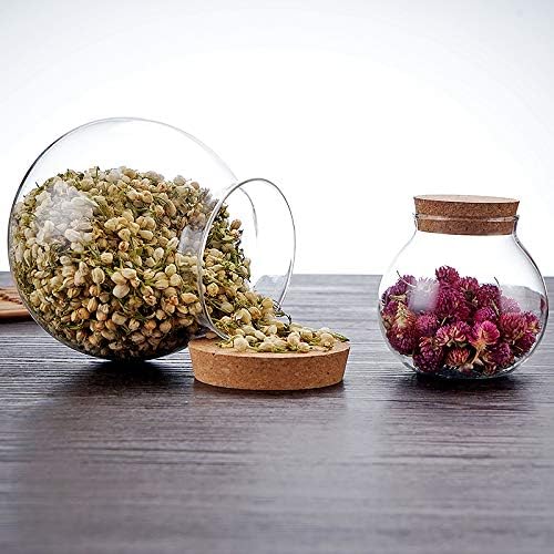 Elegant Landscape Glass Jar with Wooden Cap