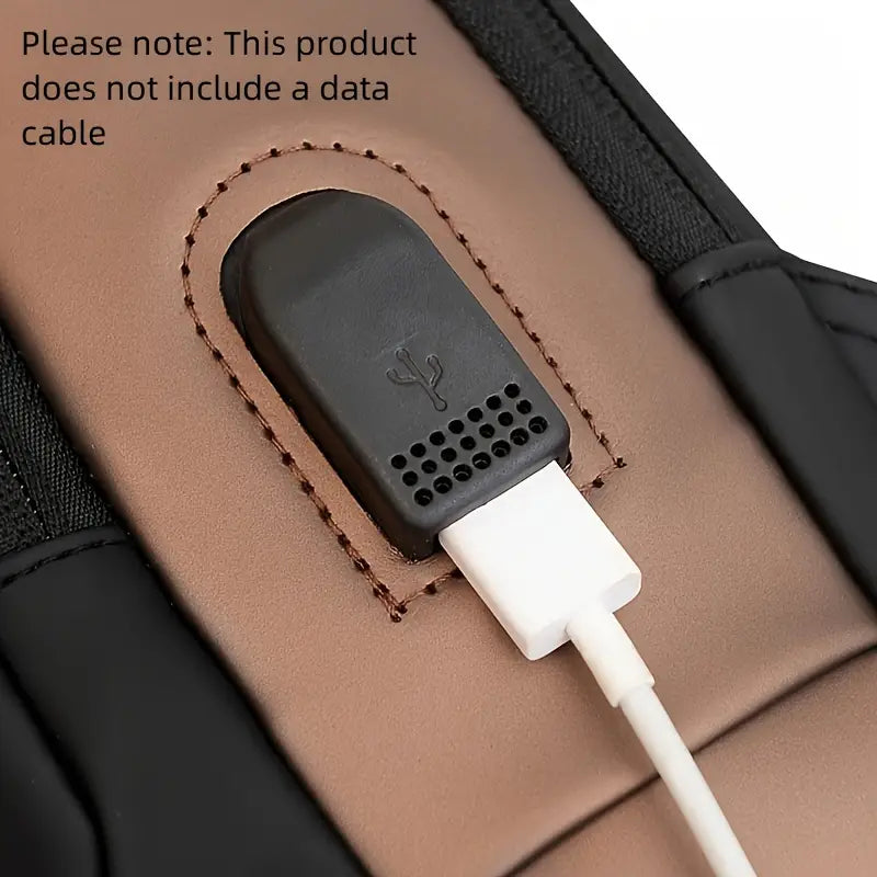 “Smart Umrah Bag – Anti-Theft Design with USB Charging Port for Safe Travel”