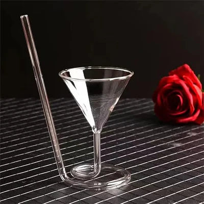 Sale   Spiral Straw Cocktail Glass