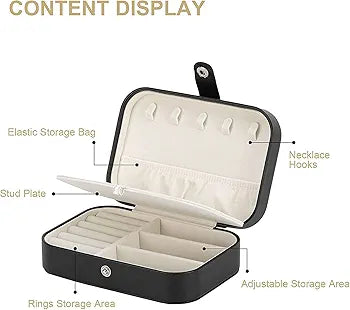 Travel jewelry Organizer,Portable Travel Jewelry Boxes for Women and Girls, Pink Jewelry Organizer Travel Case for Rings Earrings Necklace Bracelets