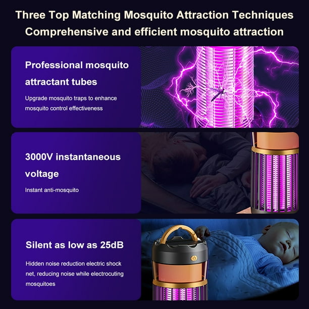 Portable Mosquito trap rechargeable Outdoor USB Electric Mosquito Killer Lamp