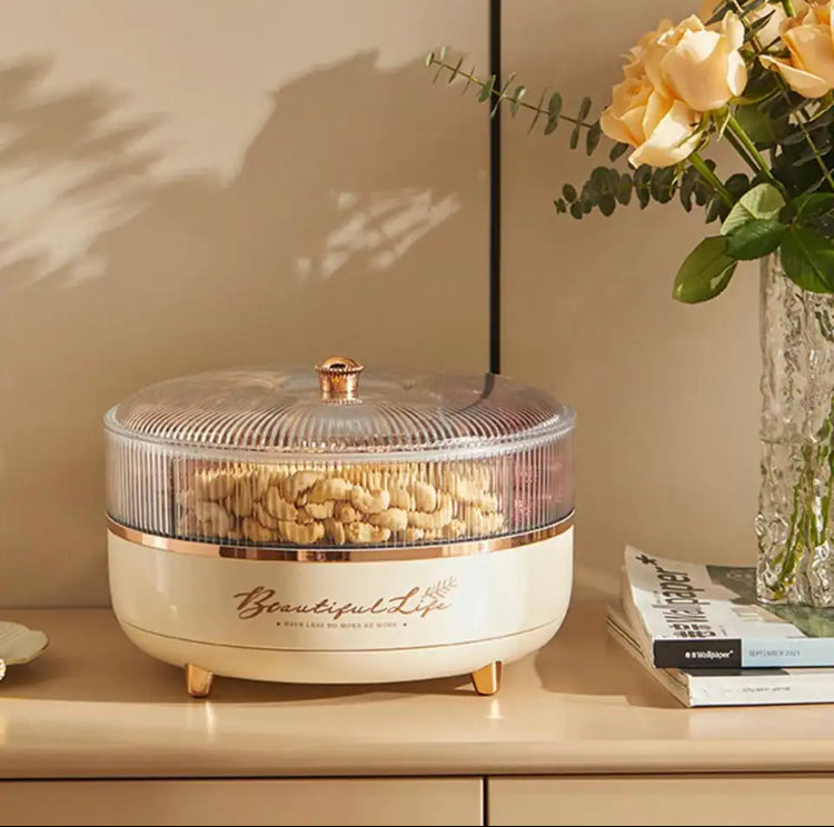 Luxury 5 Grid Dry Fruit Rotating Tray