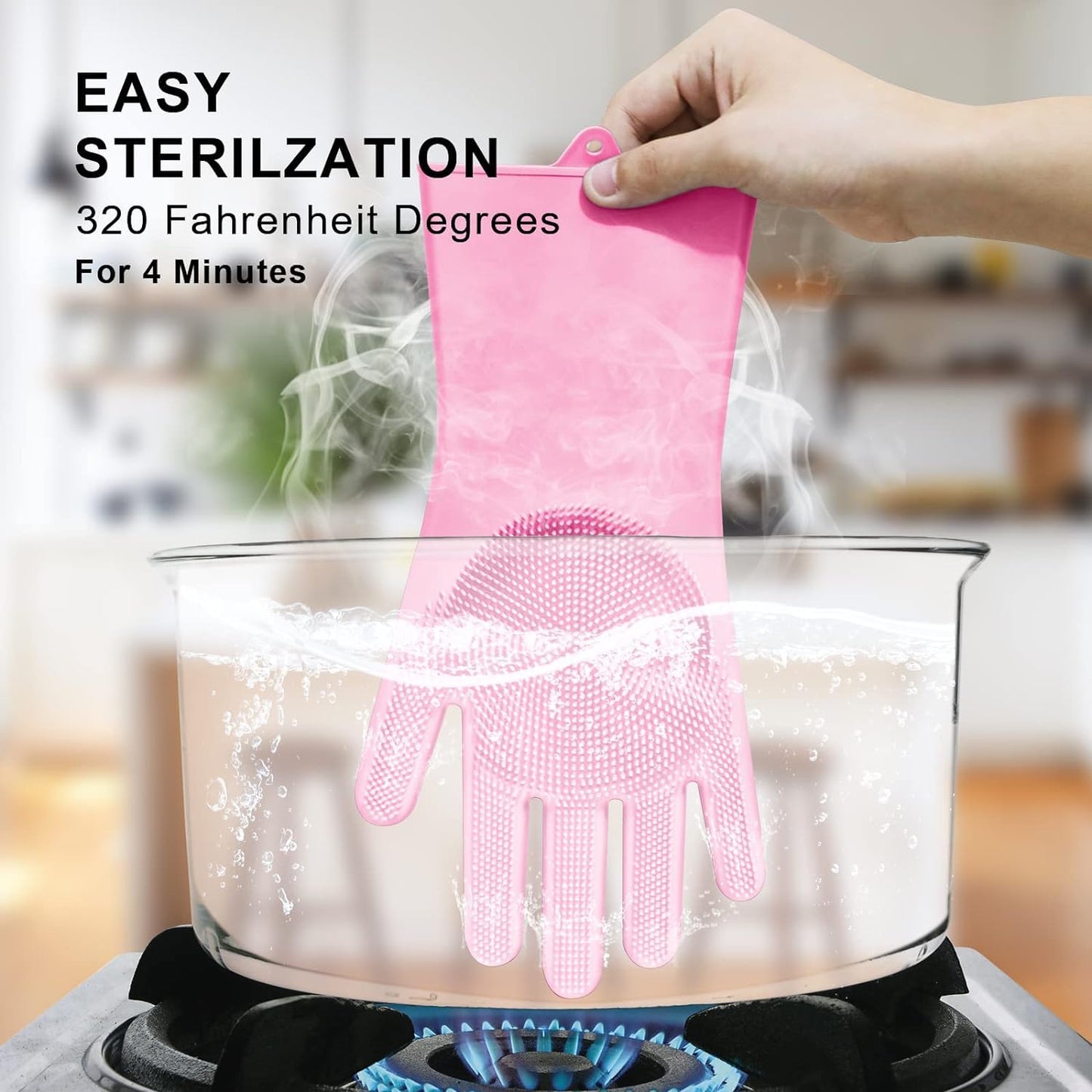Magic Washing Gloves - Pair Of Silicone Washing Gloves