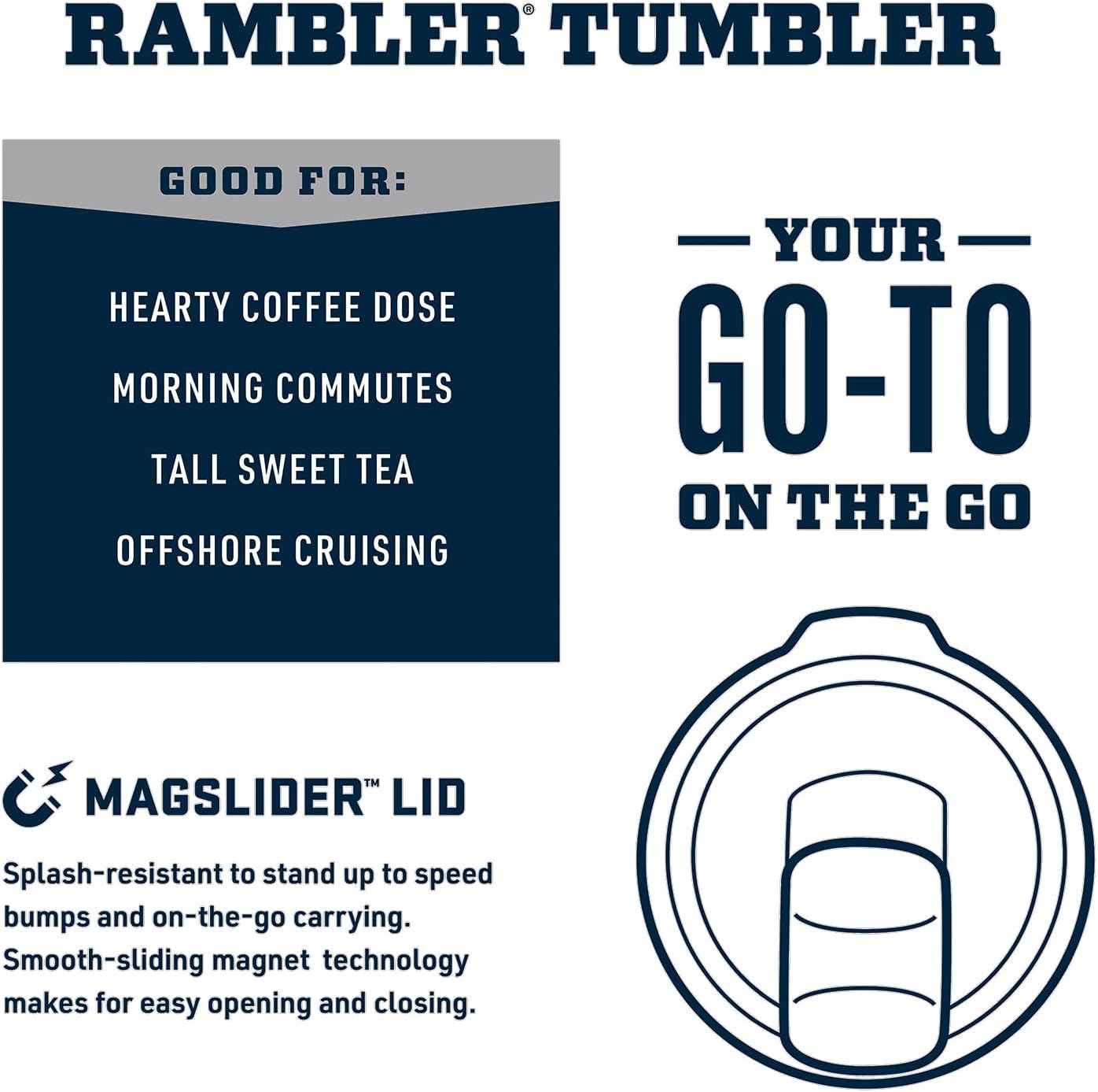 YETI Rambler 30 oz Tumbler Retired Colors - Stainless Steel - Vacuum Insulated with MagSlider Lid | Bimini Pink