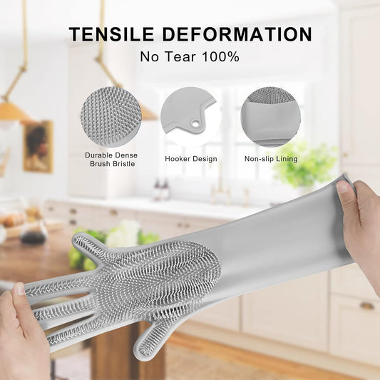 Magic Washing Gloves - Pair Of Silicone Washing Gloves