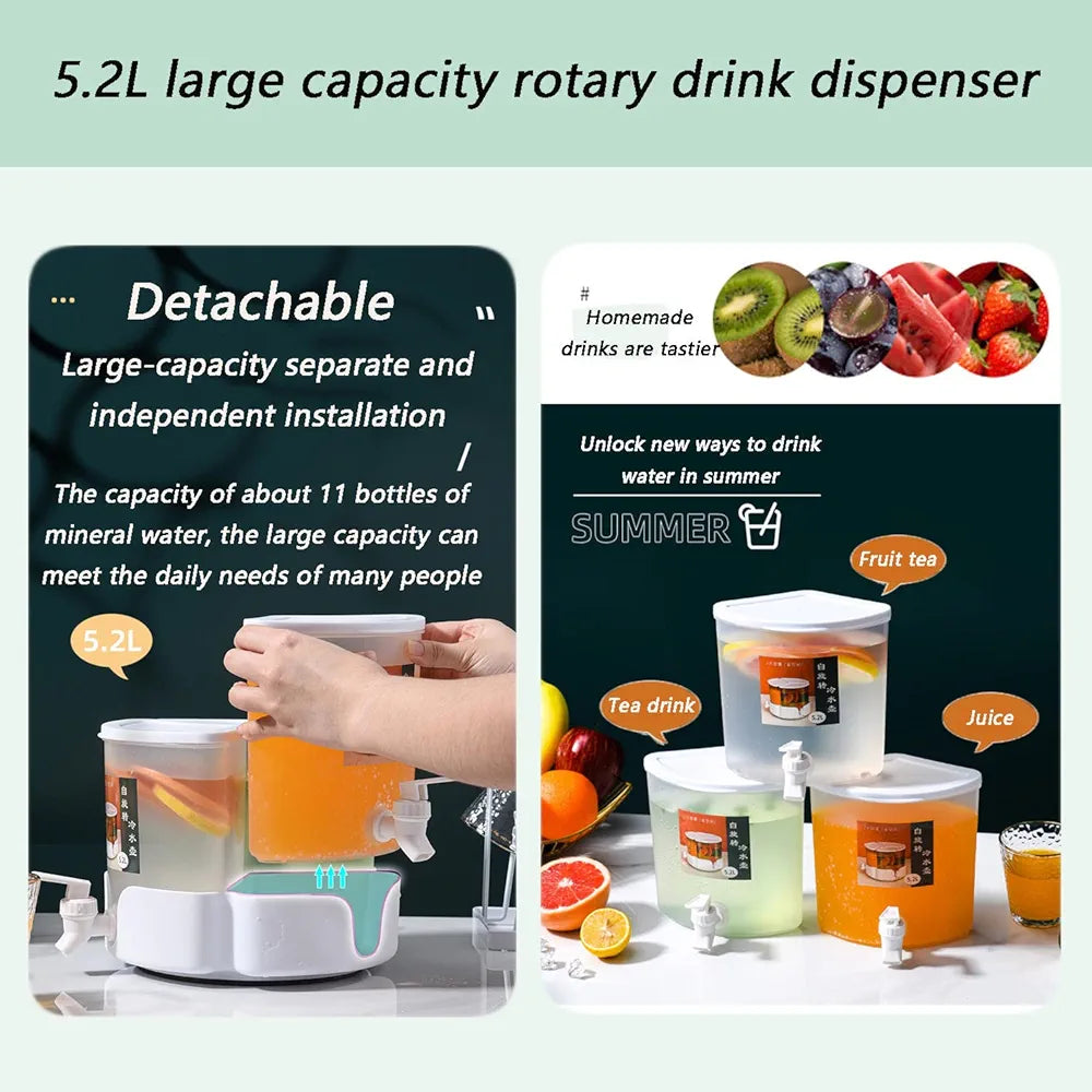 3 Tanks Cold Beverages Dispenser 5.2L