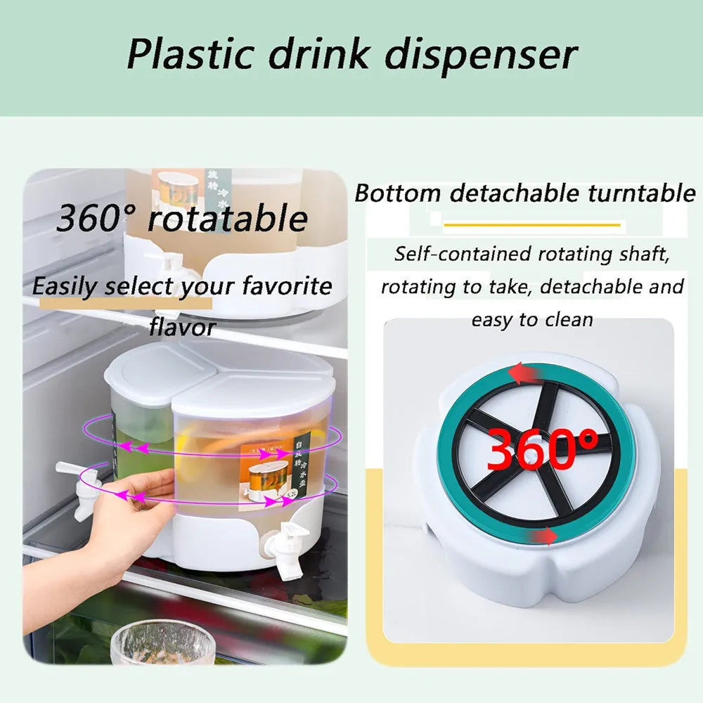 3 Tanks Cold Beverages Dispenser 5.2L