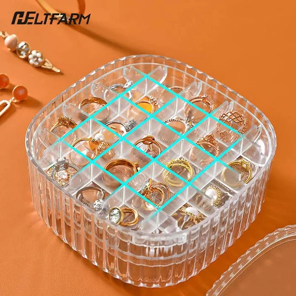 Transparent Crystal Jewelry Organizer