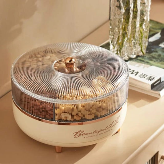 Luxury 5 Grid Dry Fruit Rotating Tray