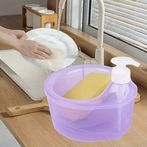 Soap Dispenser And Scrubber Holder