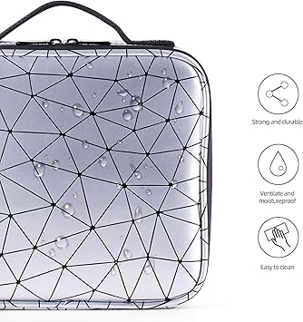 Diamond cut makeup cosmetics bag
