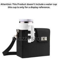 Leather Crossbody Bag with Stanley Cup Holder