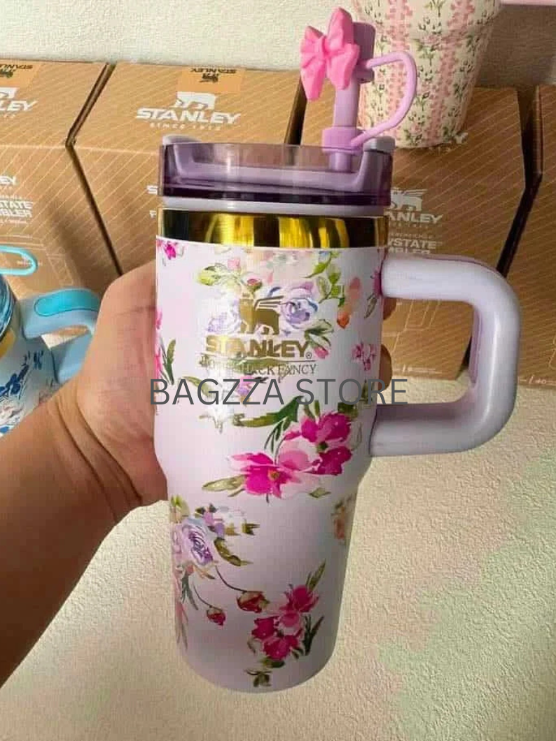 The Stanley X LoveShackFancy Cute Quencher Tumbler 14oz