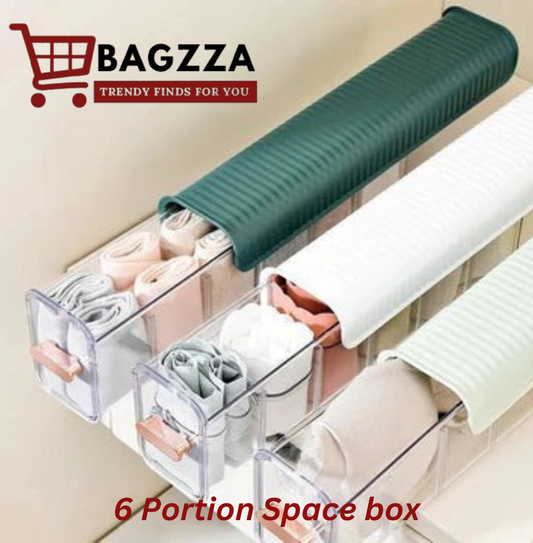 Space-Efficient Wall Mounted 6 Portion Dispaly Box