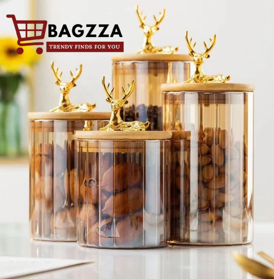 Luxury Sealed Glass Jar (3pcs)