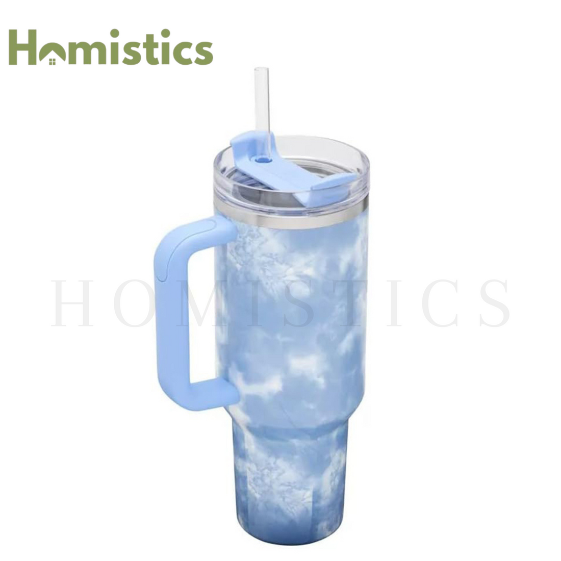 Stanley The Quencher H2.0 FlowState™ Tumbler | 40 OZ | Tie Die Blue