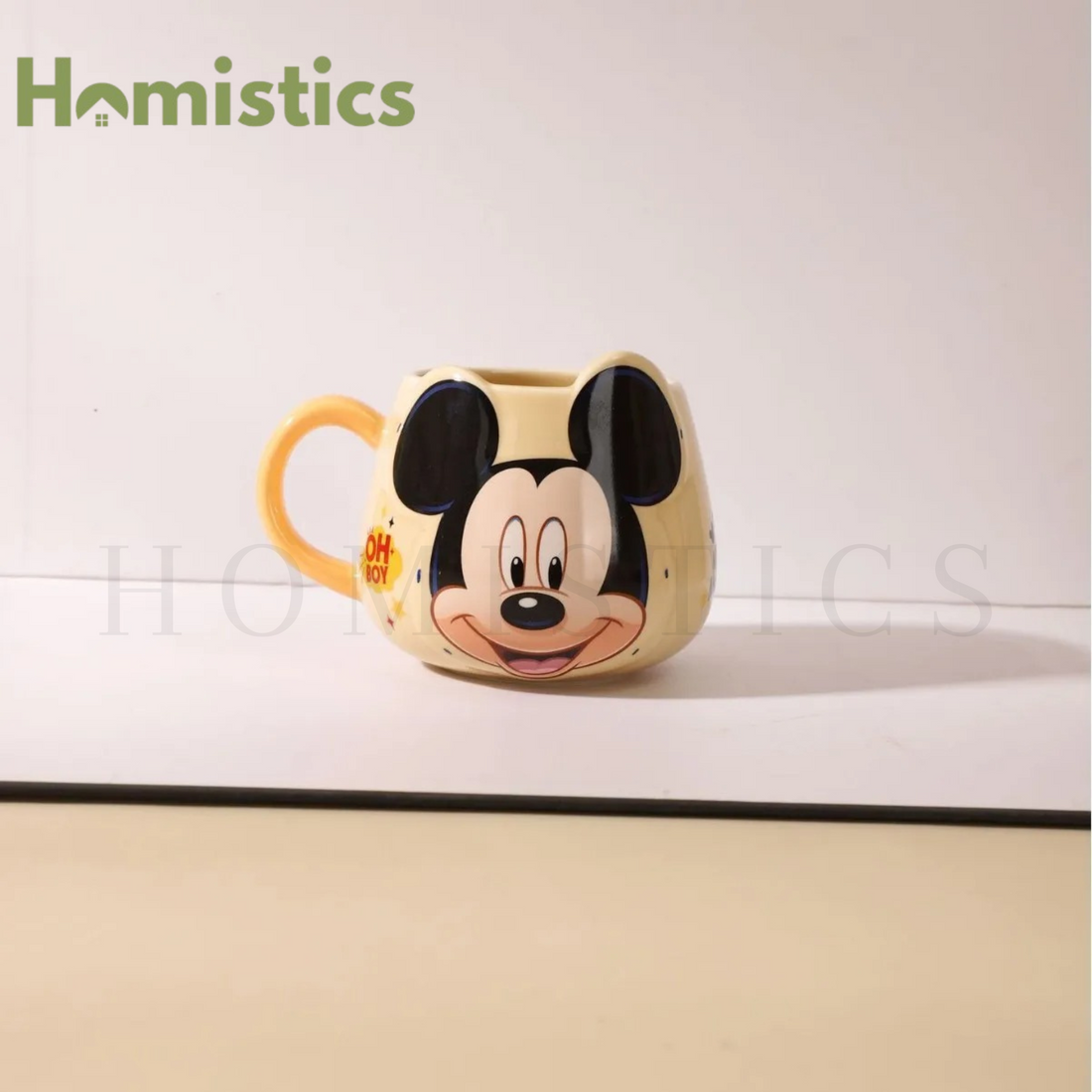 Walt Disney Embossed Character Coffee Mug - 450ml - Micky Mouse - Porcelain