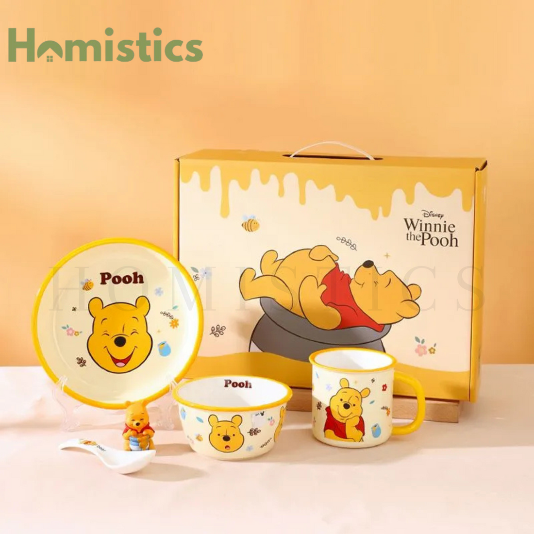 Walt Disney Meal Set - 4PC - WINNIE THE POOH - Porcelain