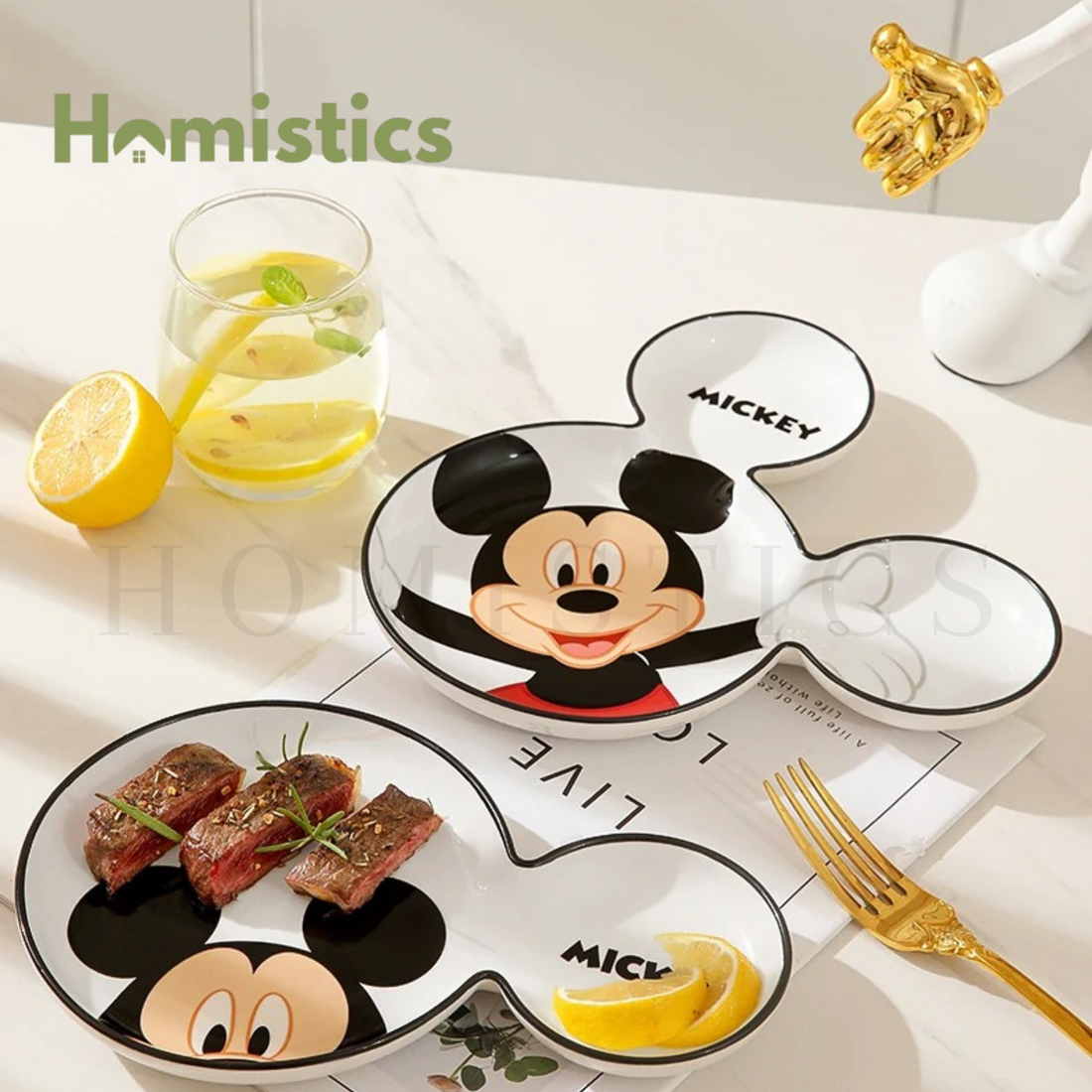 Walt Disney Dinner Plate - Mickey Mouse - 8 Inch - 300ml