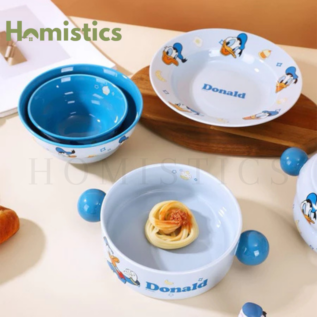 Walt Disney Porcelain Soup Pot 820ml - Donald Duck
