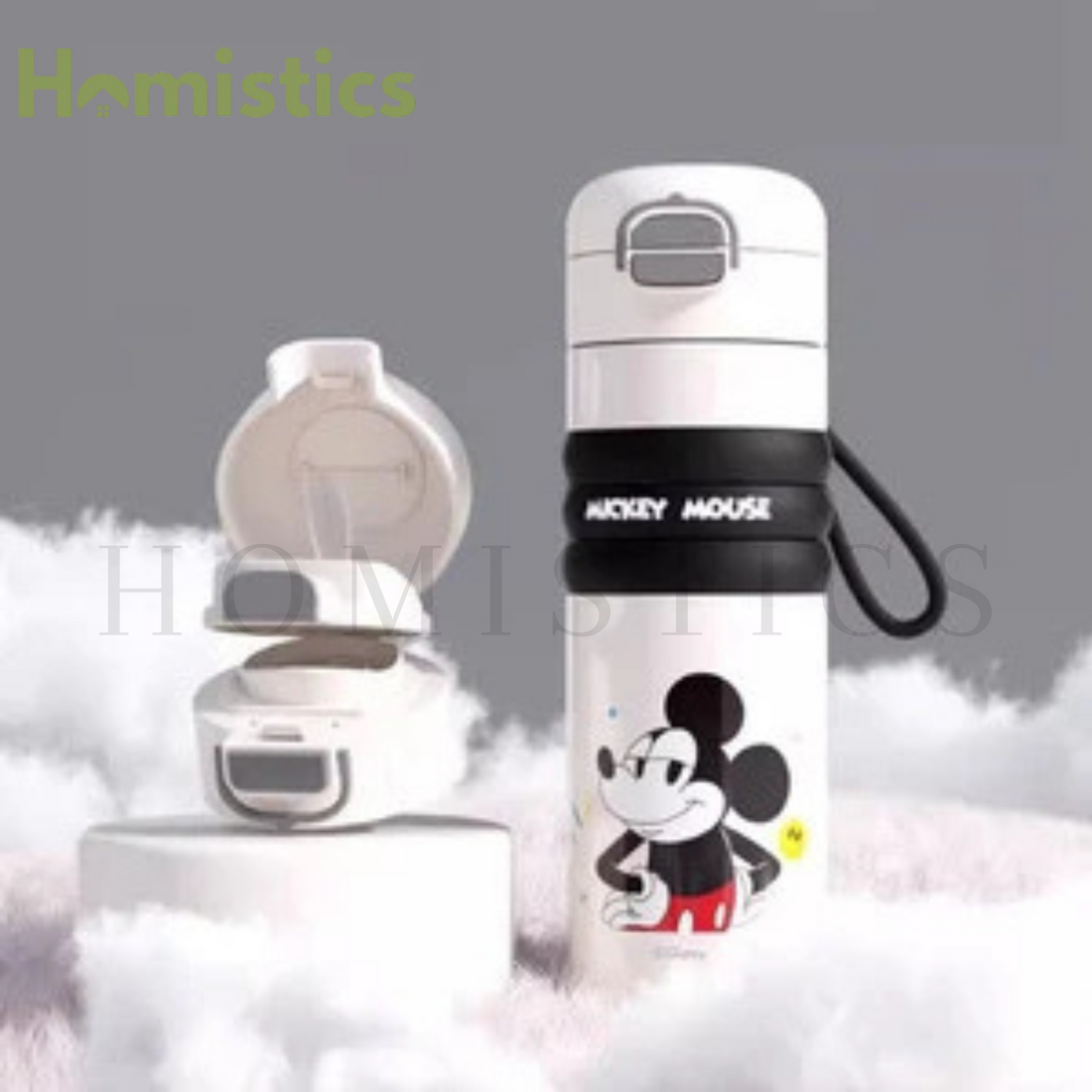 Walt Disney Mickey Mouse Insulated Water Bottle With Comfy Grip 550ml