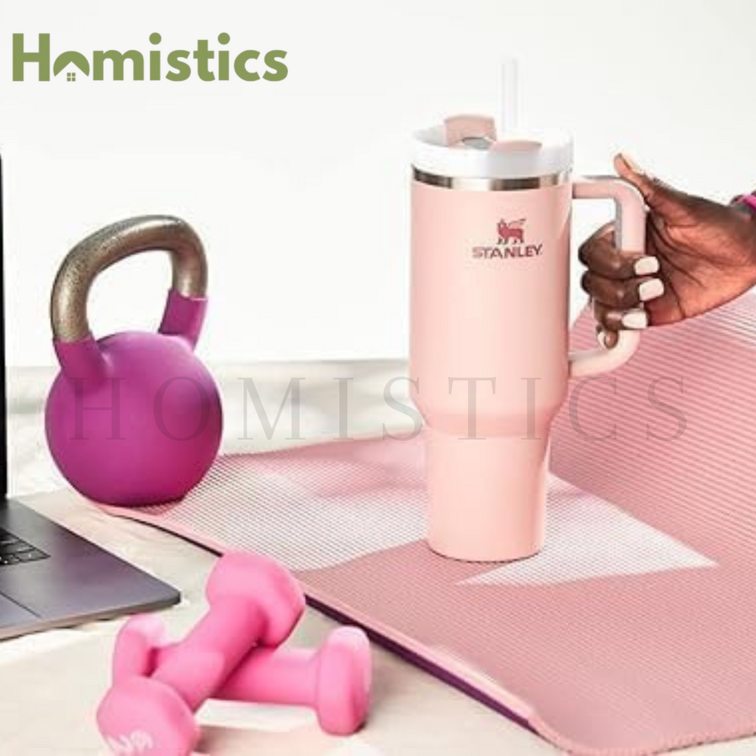 The Quencher H2.O Flowstate™ Tumbler |40OZ| Pink Dusk