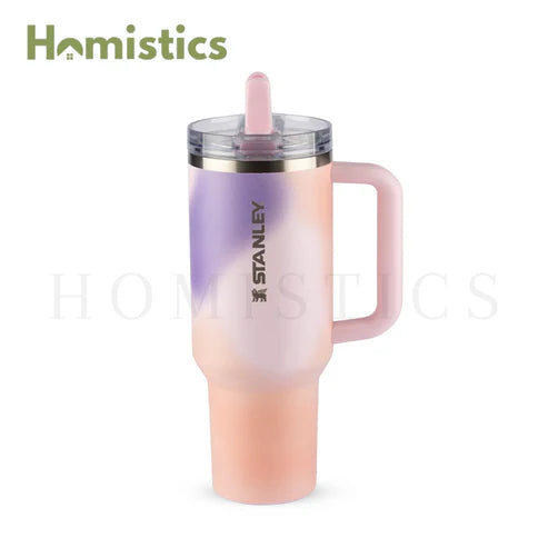 The Quencher ProTour Flip Straw Tumbler  40 OZ - Rose Petal Motion