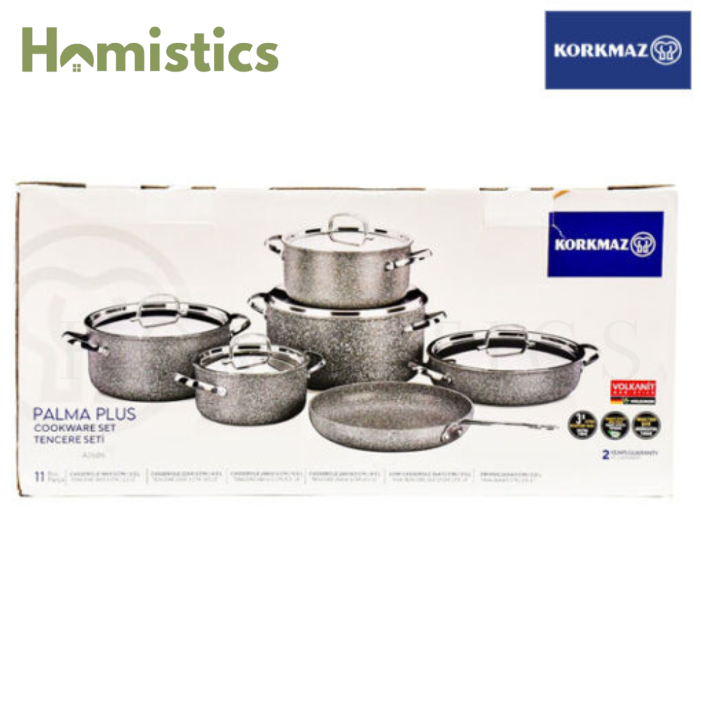 KORKMAZ Palma Plus Cookware Set 11 Pcs A2686