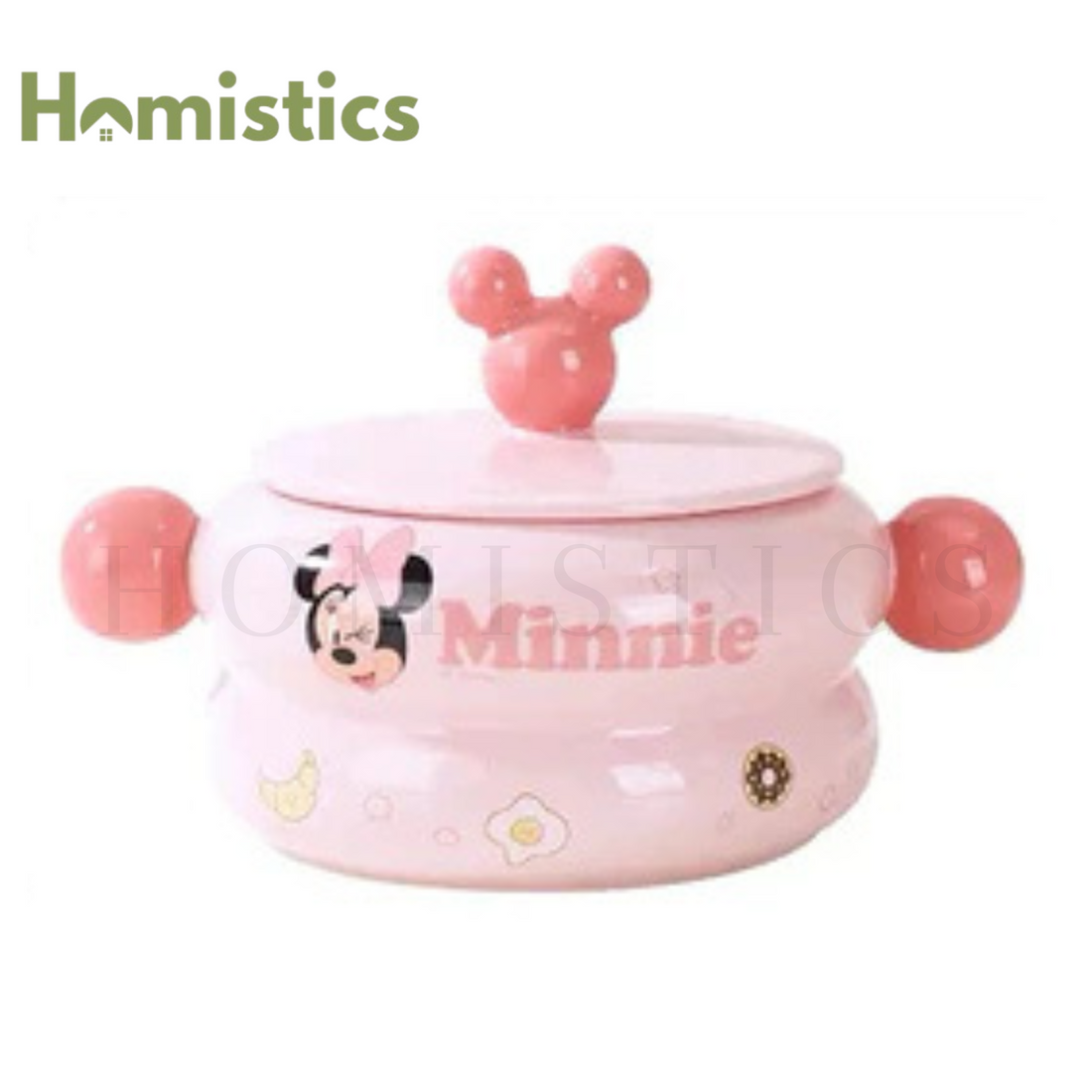 Walt Disney Porcelain Soup Pot 820ml - Minnie Mouse