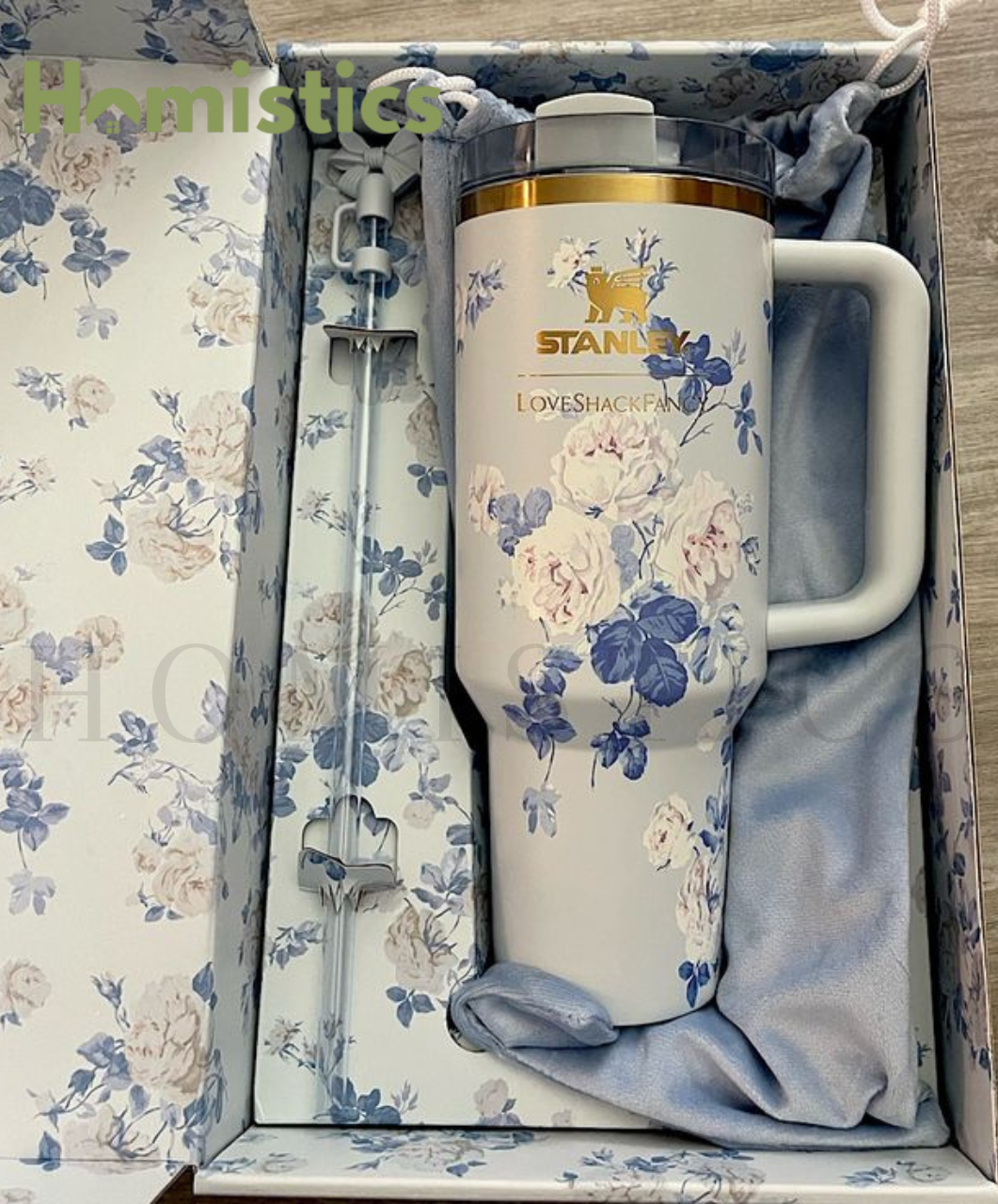 The Stanley x LoveShackFancy Quencher | 40 OZ | EVERBLOOMING ROSETTES