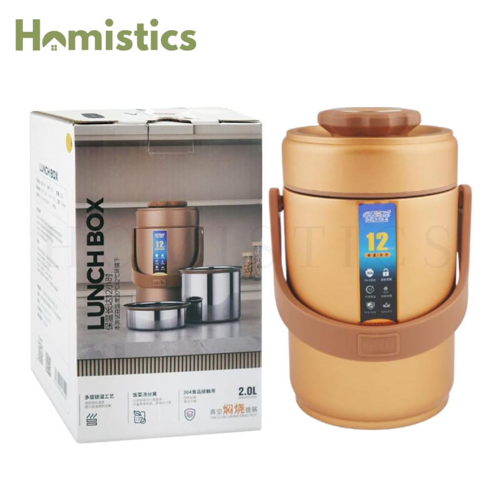 Insulated Thermal Pot 2L | Hot & Cold Food Storage Container