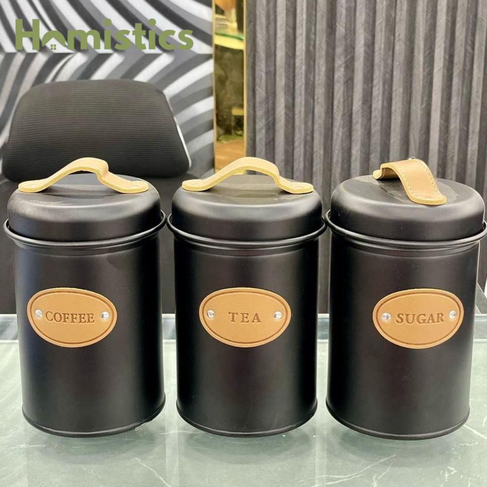 Airtight Canister Tea Coffee Sugar Container