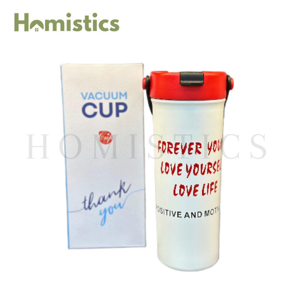Hot & Cold Stainless Steel Coffee Mug with aesthethic print | 620ml
