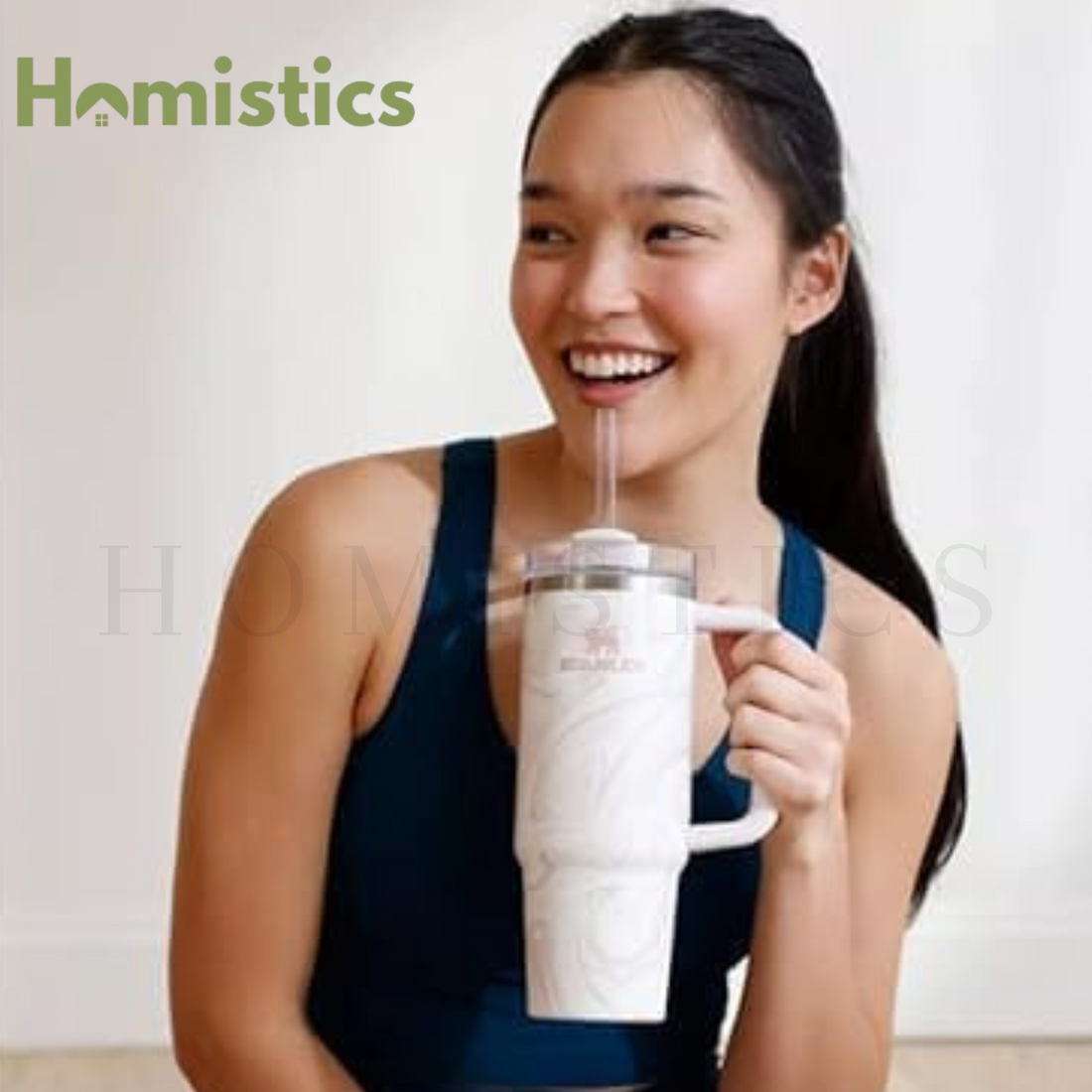 Stanley The Quencher H2.O Tumbler -ROSE QUARTZ SWIRL | 40oz