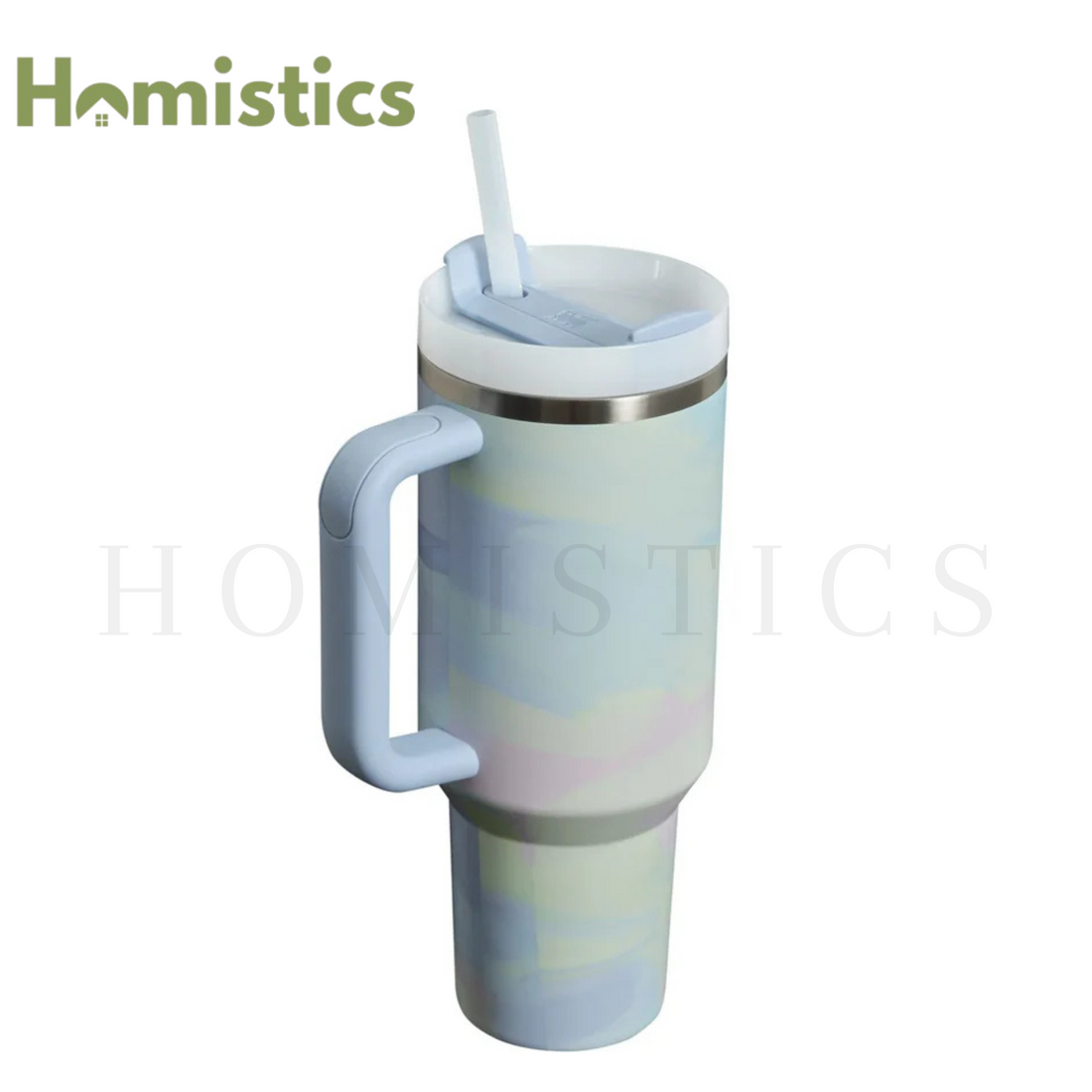 Stanley The Quencher H2.O Tumbler - Brushstrokes Cool Serene | 40oz