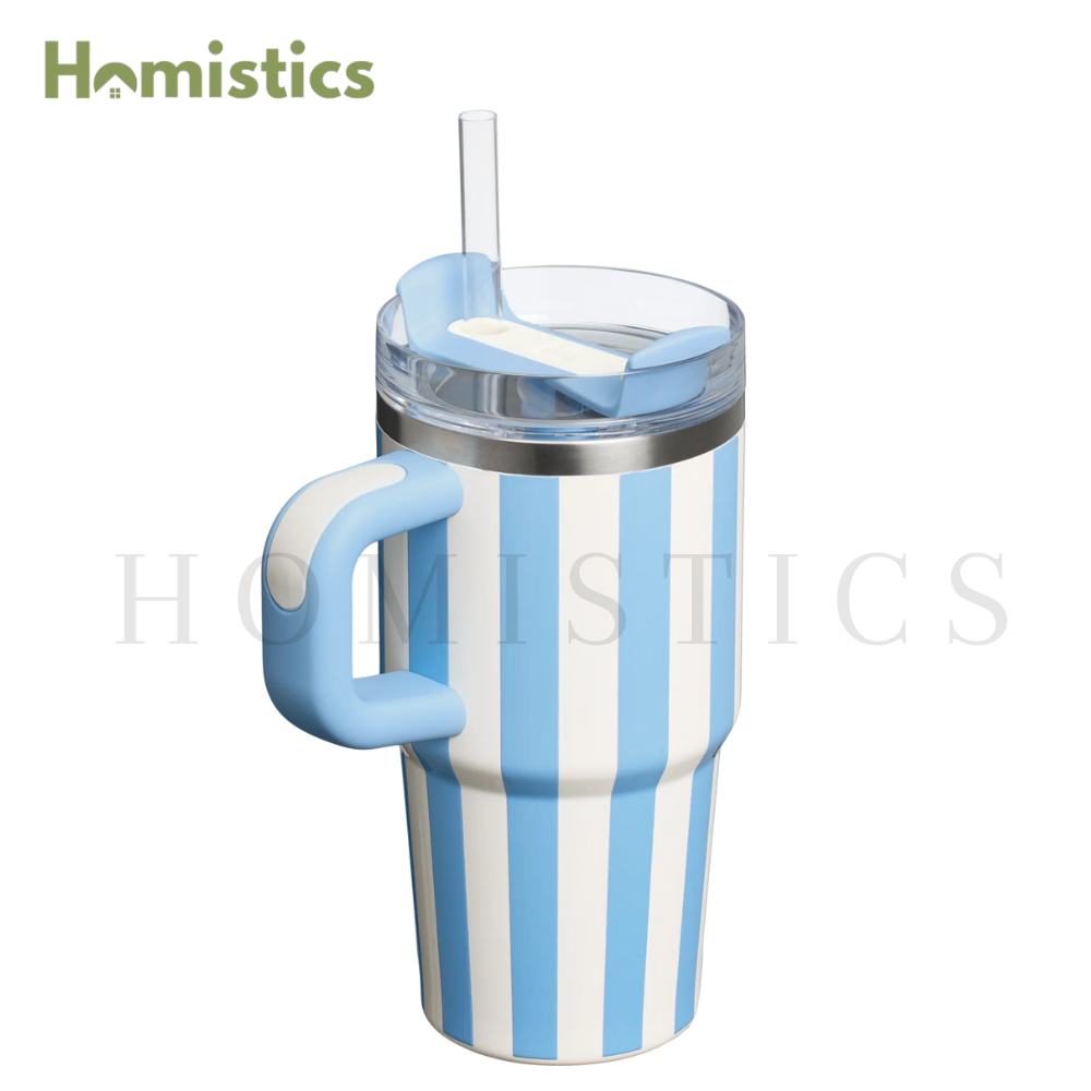 The Quencher H2.O FlowState™ Tumbler with Handle | 20 OZ | Cornflower Cabana Gloss