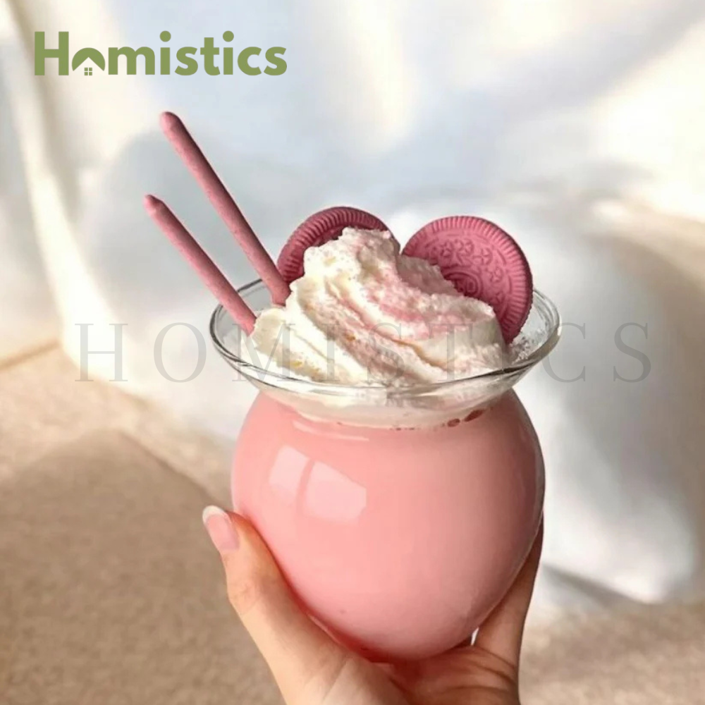 Matka Beverage Glass with straw -550ml / 18.5Oz