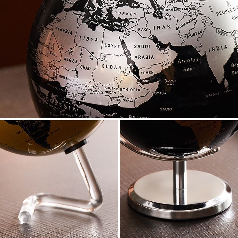 Electric Movable Globe - Interactive Rotating World Map for Education and Decor