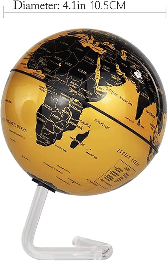 Electric Movable Globe - Interactive Rotating World Map for Education and Decor