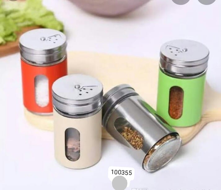 Stainless Steel Salt & Pepper Shaker Set – Elegant & Refillable Spice Dispenser