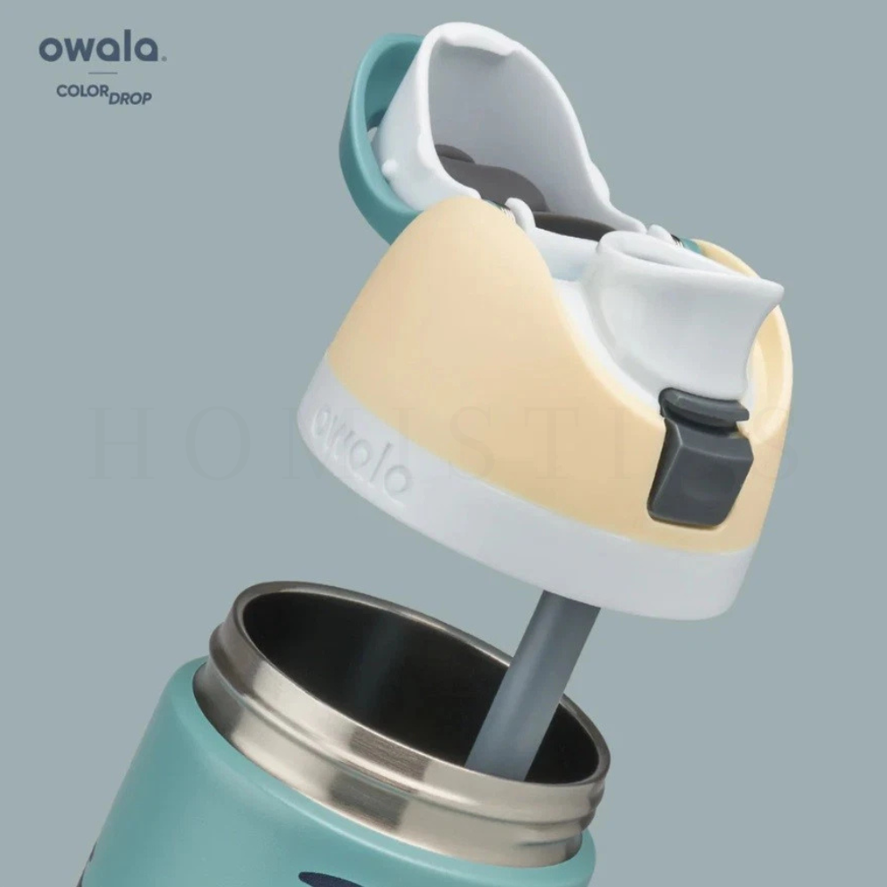 Owala FreeSip 24oz Fin Frenzy water bottle front view Pakistan