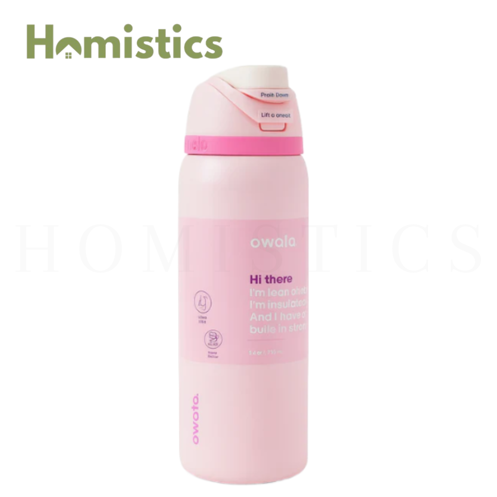 Owala FreeSip 32oz Pink water bottle front view Pakistan