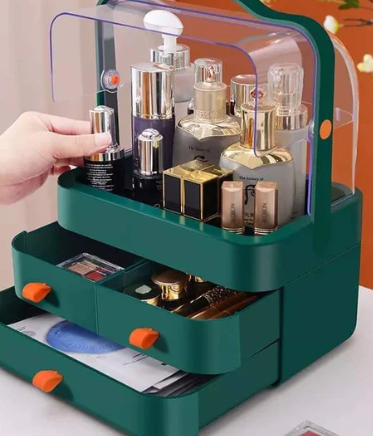 Acrylic Makeup Storage Box with 3 Drawers